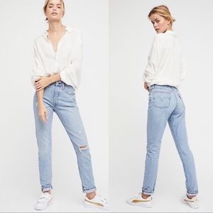 Levi 501 skinny jeans from Free People